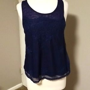 About a girl size large navy